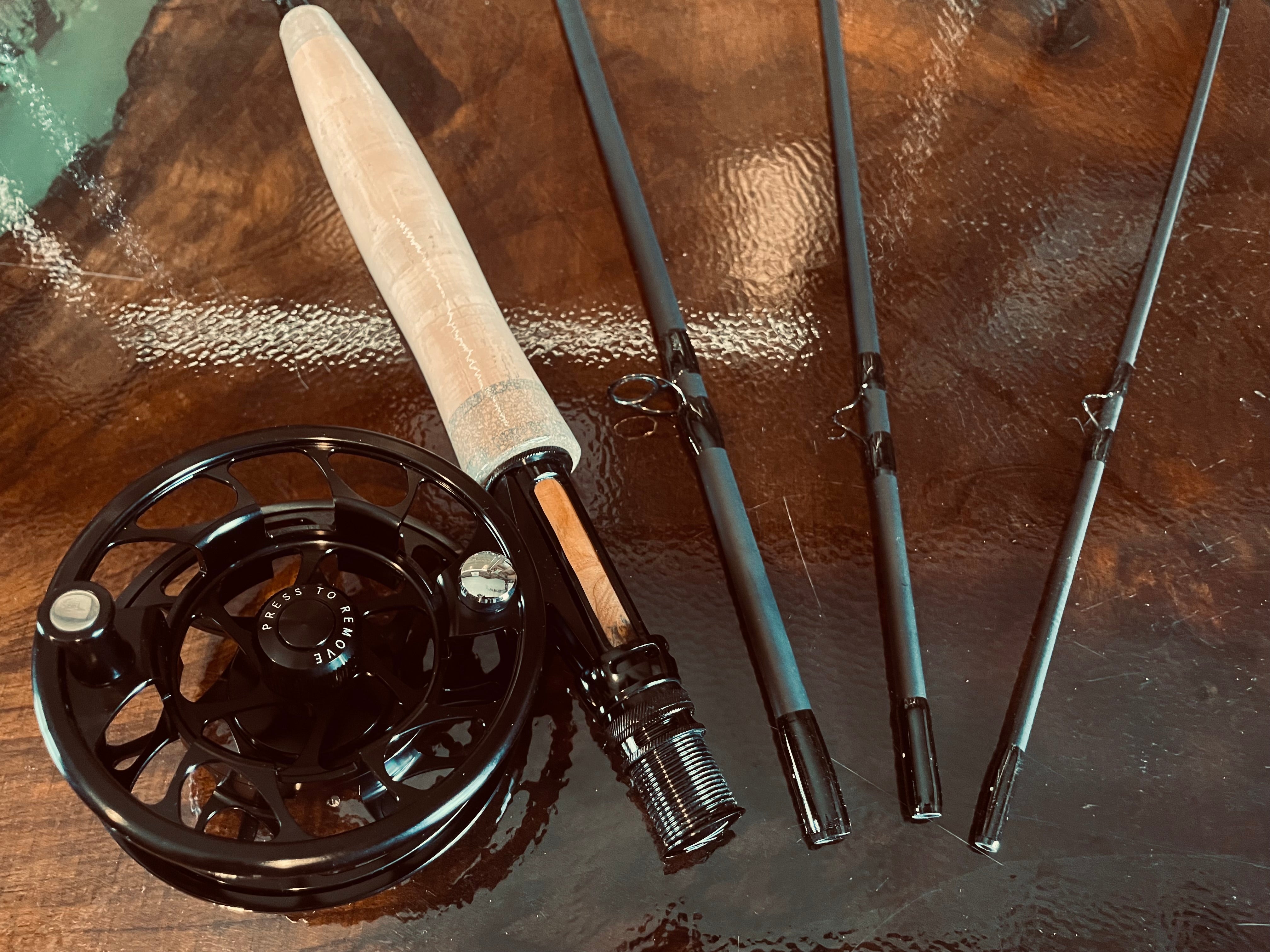 bringsens black shadow fly reel Shadow Series Fly Fishing Rod & Reel Combo